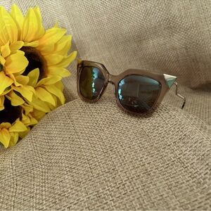 Authentic Fendi rhinestone sunglasses EUC with COA